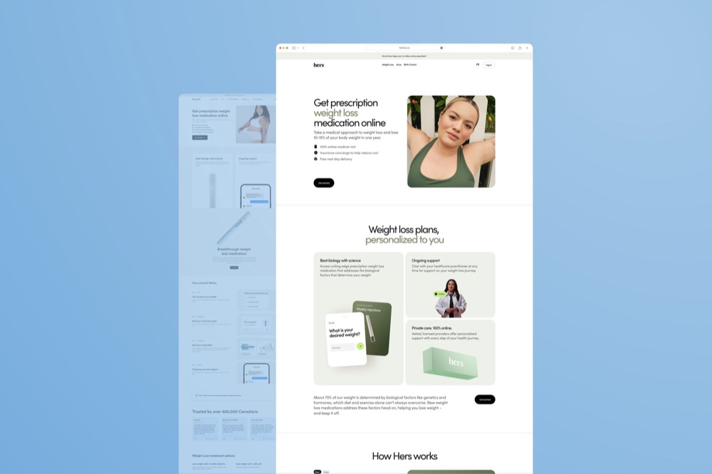 Hers Canada weight-loss page
